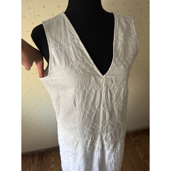 EVERLANE White 100% Linen Dress Size Small - Picture 8 of 12